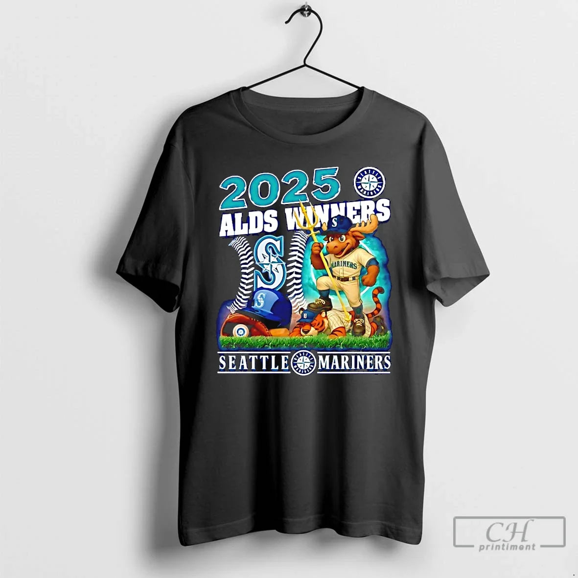 Classic Seattle Mariners 2025 Alds Winners Mascot T-Shirts, Hoodie, Sweatshirt - T-Shirt, Sweatshirt, Hoodie