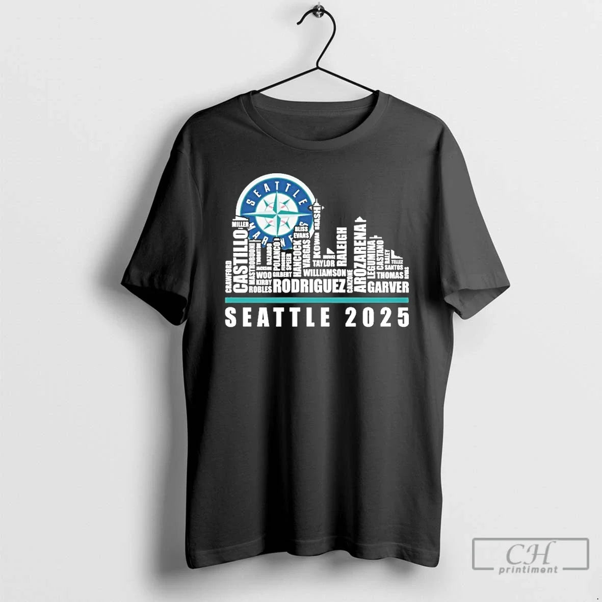 Classic Seattle Mariners 2025 City Text T-Shirts, Hoodie, Sweatshirt - T-Shirt, Sweatshirt, Hoodie