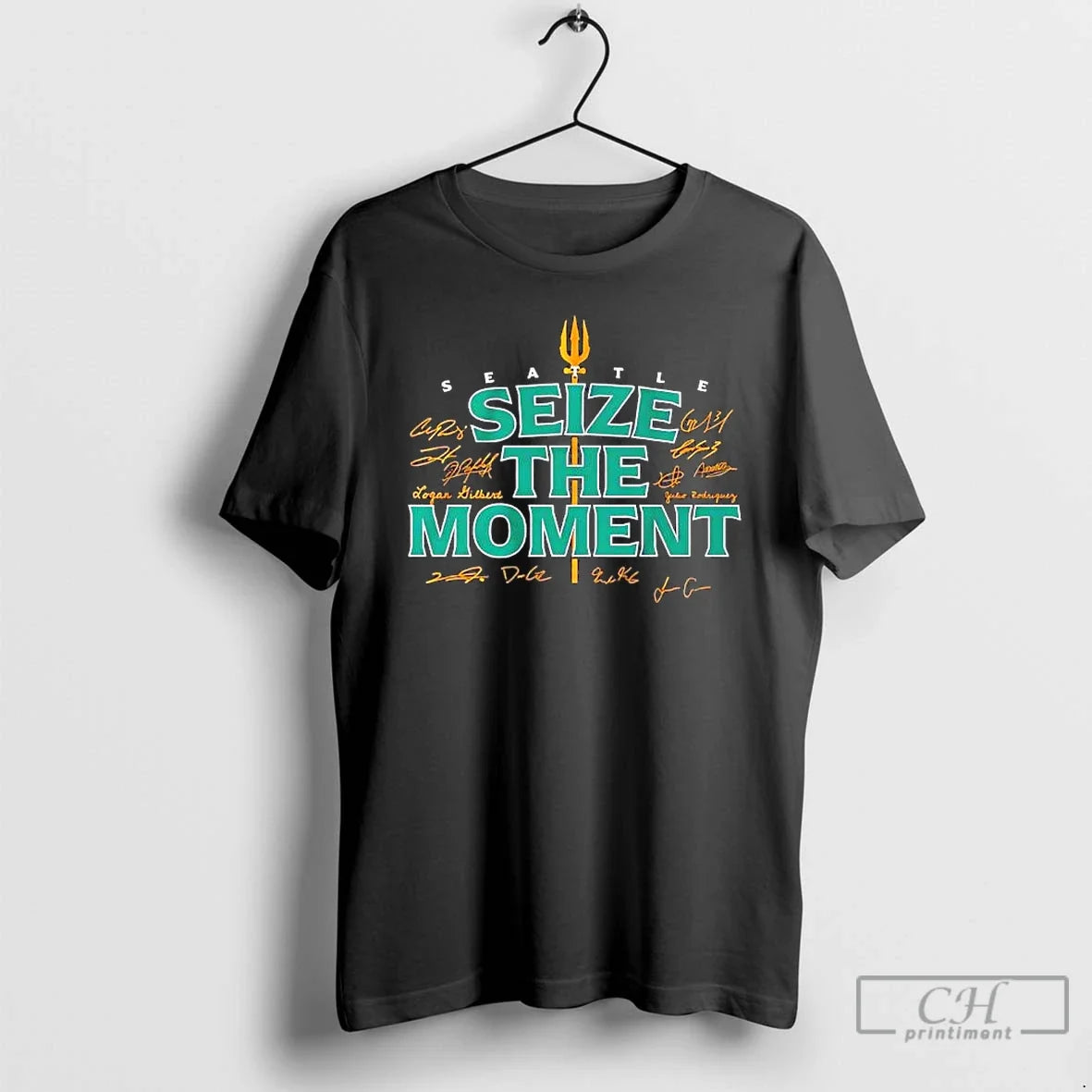 Classic Seattle Mariners Baseball Seize Moment All Signatures T-Shirts, Hoodie, Sweatshirt - T-Shirt, Sweatshirt, Hoodie