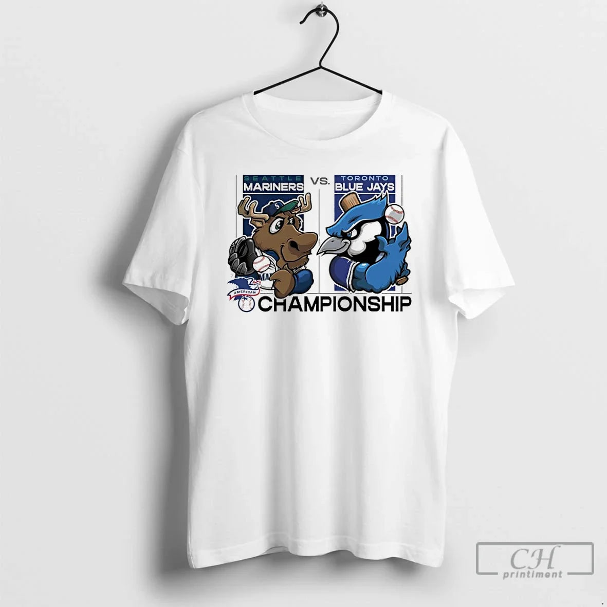 Classic Seattle Mariners Vs Toronto Blue Jays 2025 Alcs Matchups Mascot T-Shirts, Hoodie, Sweatshirt - T-Shirt, Sweatshirt, Hoodie