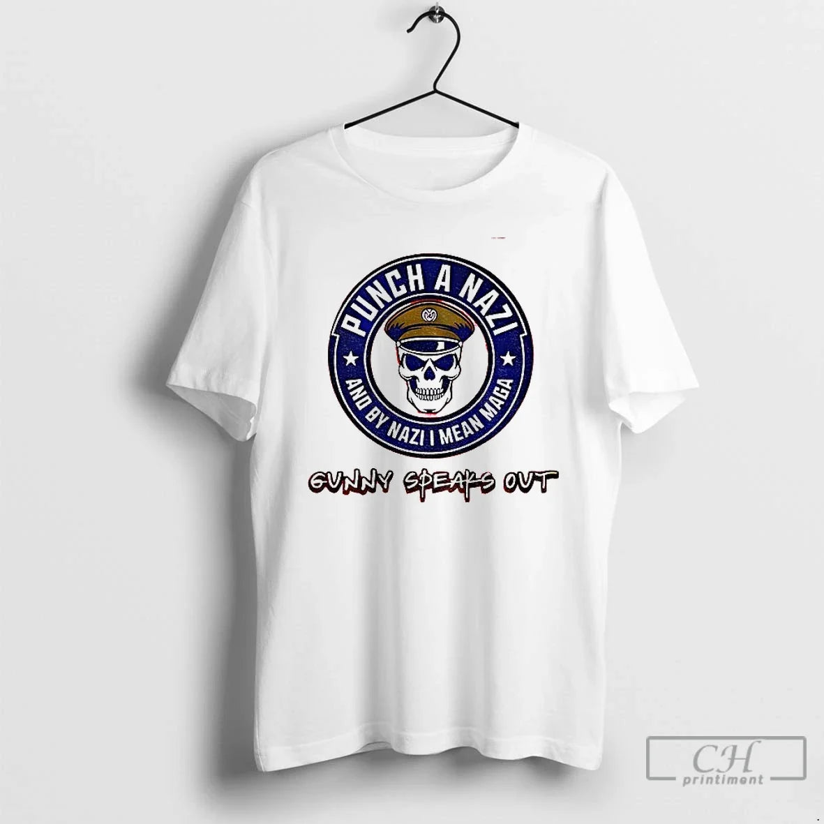 Classic Skeleton Punch Nazi Nazi I Mean Maga Gunny Speaks Out T-Shirts, Hoodie, Sweatshirt - T-Shirt, Sweatshirt, Hoodie