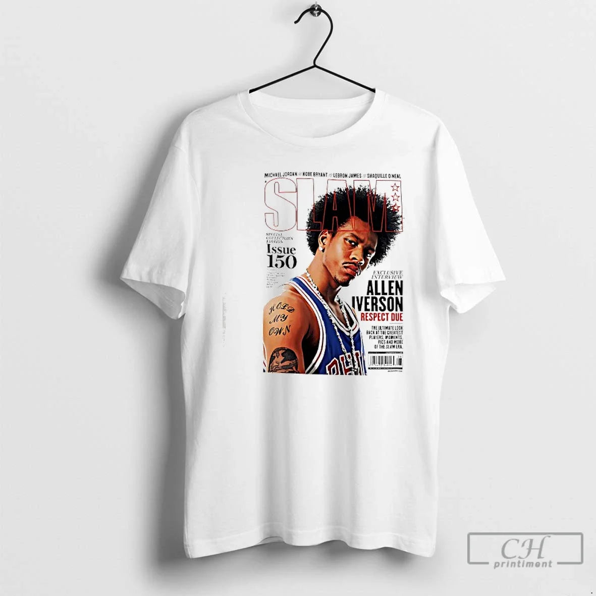 Classic Slam Philadelphia 76ers Allen Iverson Respect Due Issue 150 T-Shirts, Hoodie, Sweatshirt - T-Shirt, Sweatshirt, Hoodie