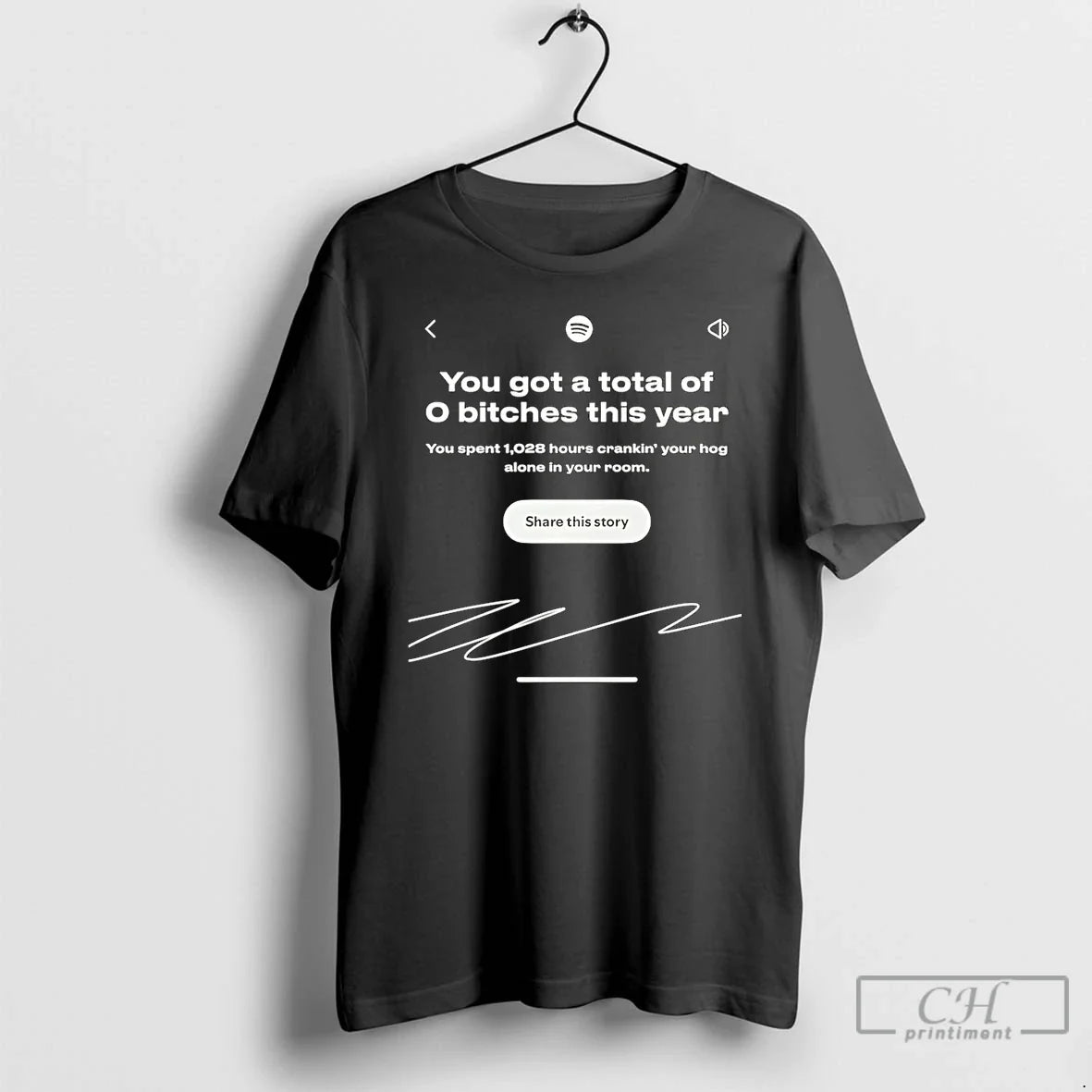 Classic Spotify You Got Total 0 Bitches This Year T-Shirts, Hoodie, Sweatshirt - T-Shirt, Sweatshirt, Hoodie