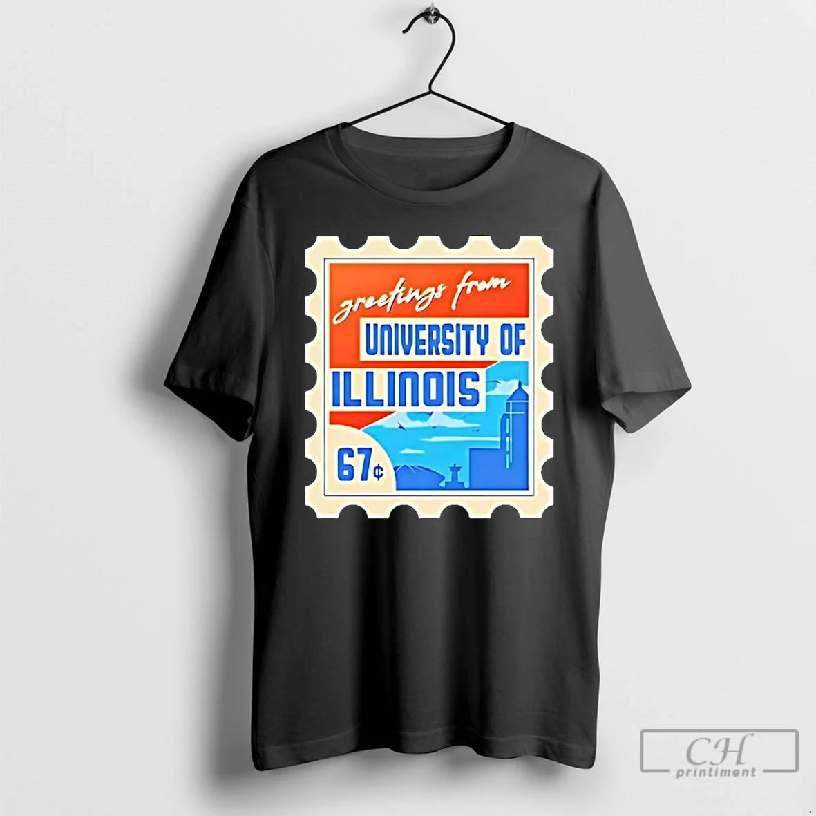 Classic Stamp Greetings University Illinois T-Shirts, Hoodie, Sweatshirt - T-Shirt, Sweatshirt, Hoodie