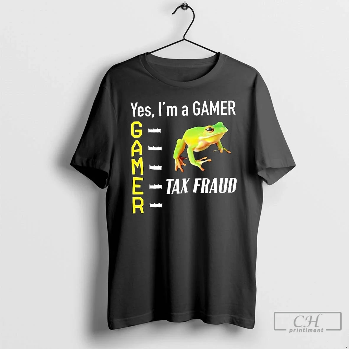 Classic Tax Fraud Gamer Yes Im Gamer Frog T-Shirts, Hoodie, Sweatshirt - T-Shirt, Sweatshirt, Hoodie