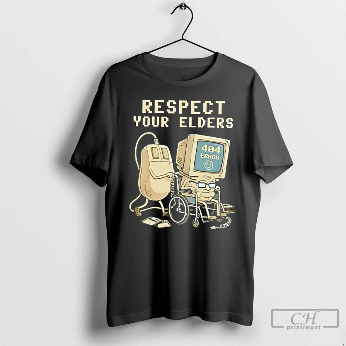 Classic Tech 404 Error Hilarious Respect Your Elders Retro T-Shirts, Hoodie, Sweatshirt - T-Shirt, Sweatshirt, Hoodie