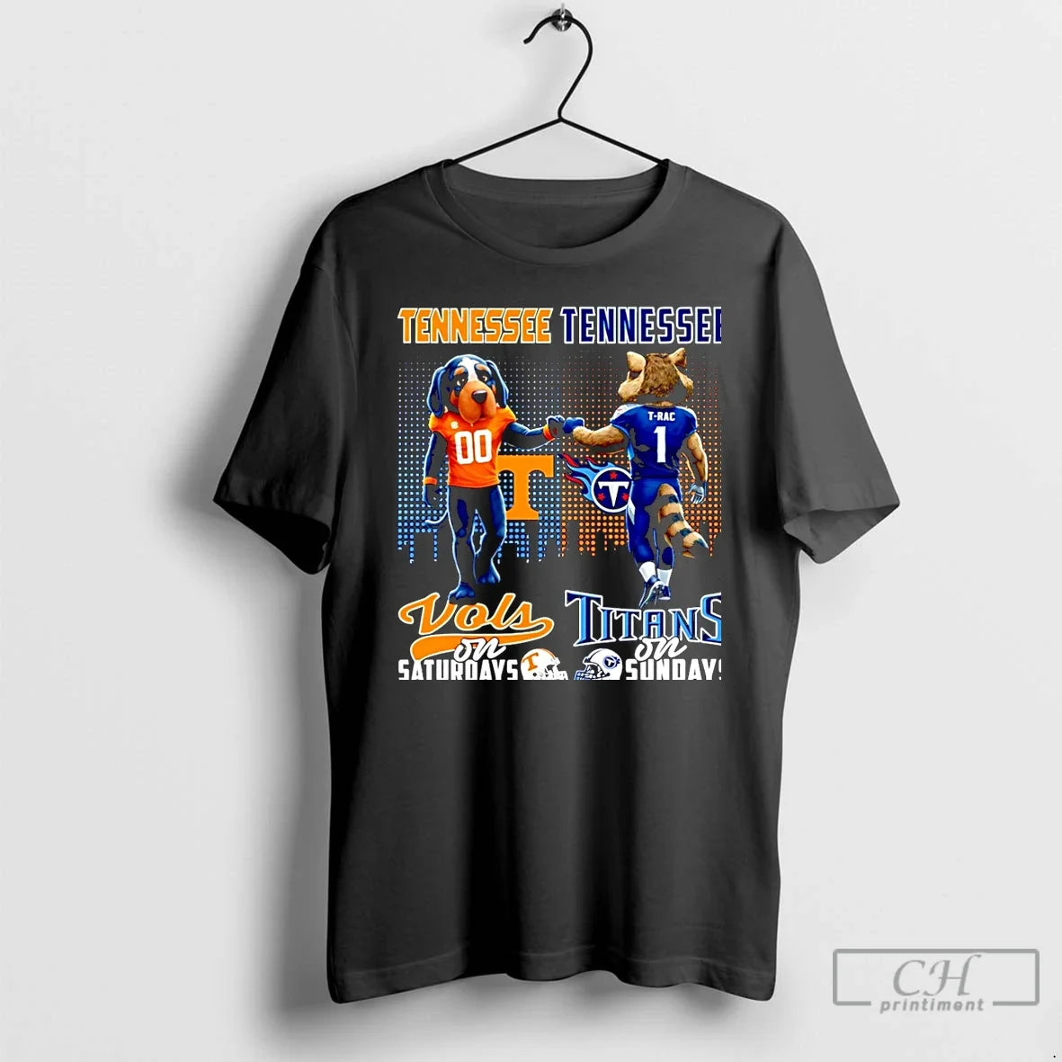 Classic Tennessee Volunteers Saturdays Vs Tennessee Titans Sundays Mascot City Skyline T-Shirts, Hoodie, Sweatshirt - T-Shirt, Sweatshirt, Hoodie