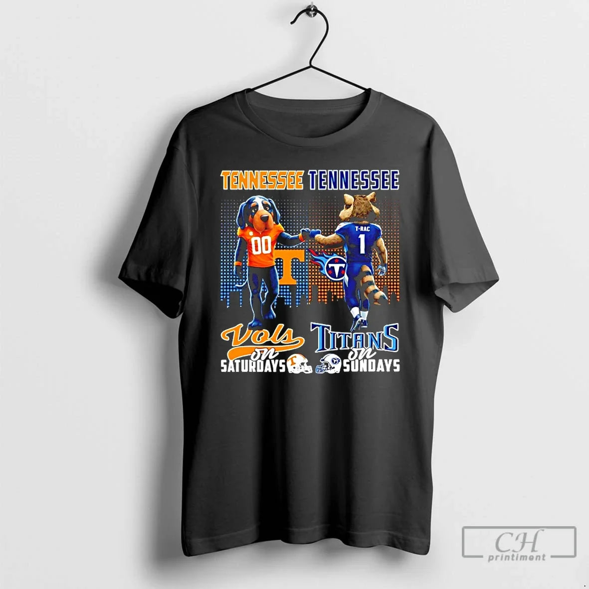 Classic Tennessee Volunteers Saturdays Vs Tennessee Titans Sundays Mascot City Skyline T-Shirts, Hoodie, Sweatshirt - T-Shirt, Sweatshirt, Hoodie