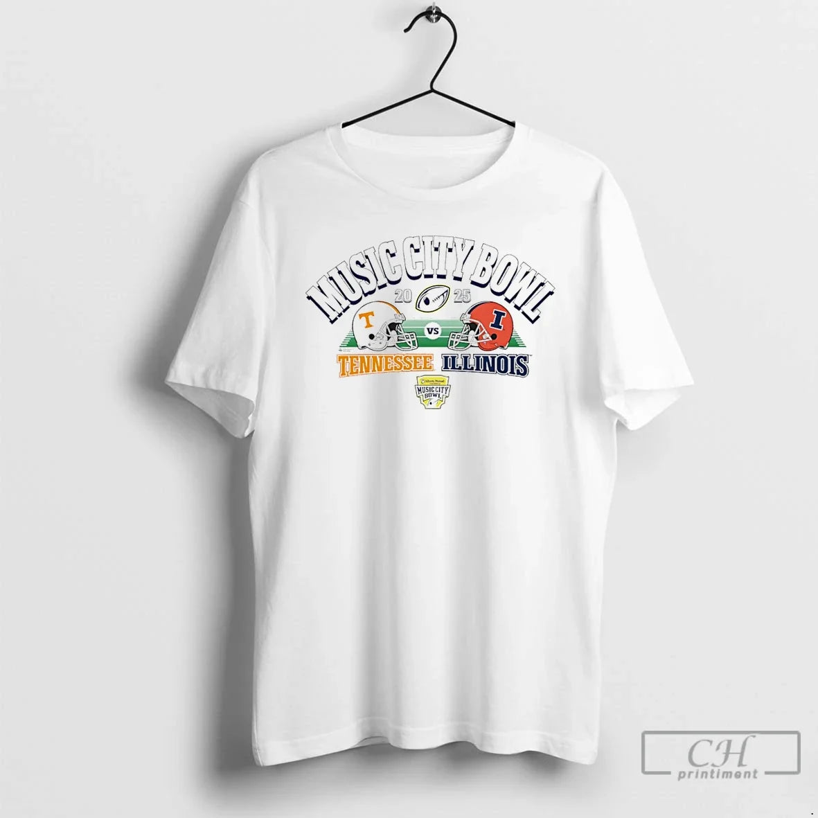 Classic Tennessee Volunteers Vs Illinois Fighting Illini 2025 Liberty Mutual Music City Bowl T-Shirts, Hoodie, Sweatshirt - T-Shirt, Sweatshirt, Hoodie