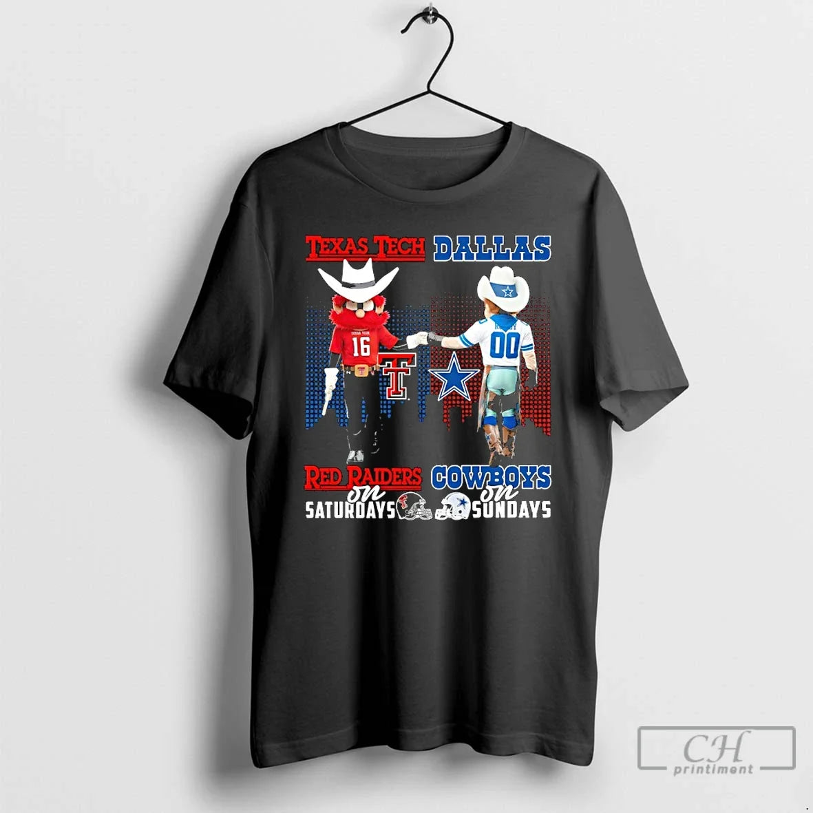 Classic Texas Tech Red Raiders Saturdays X Dallas Cowboys Sundays Mascot T-Shirts, Hoodie, Sweatshirt - T-Shirt, Sweatshirt, Hoodie
