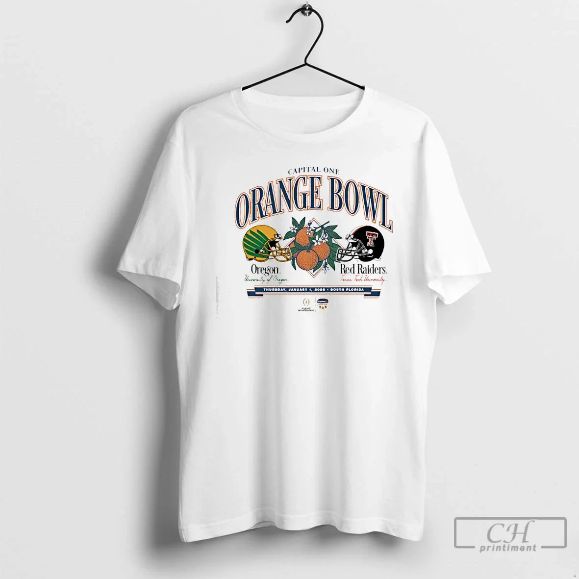 Classic Texas Tech Vs Oregon 2026 Capital One Orange Bowl T-Shirts, Hoodie, Sweatshirt - T-Shirt, Sweatshirt, Hoodie
