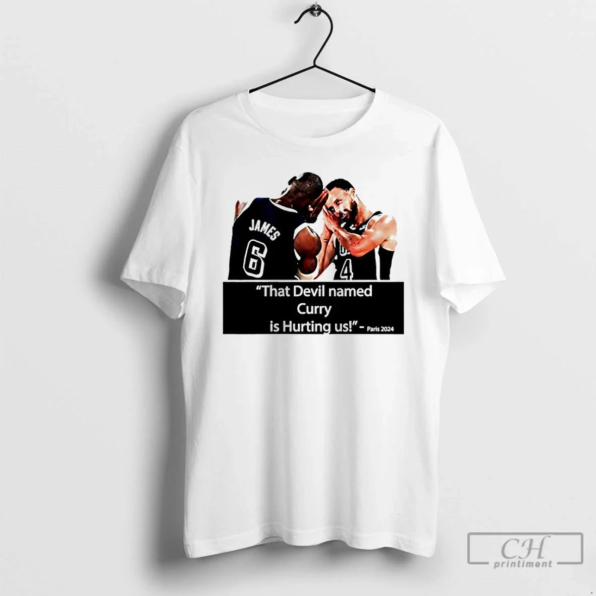 Classic That Devil Named Curry Is Hurting Us Paris 2024 James Curry T-Shirts, Hoodie, Sweatshirt - T-Shirt, Sweatshirt, Hoodie