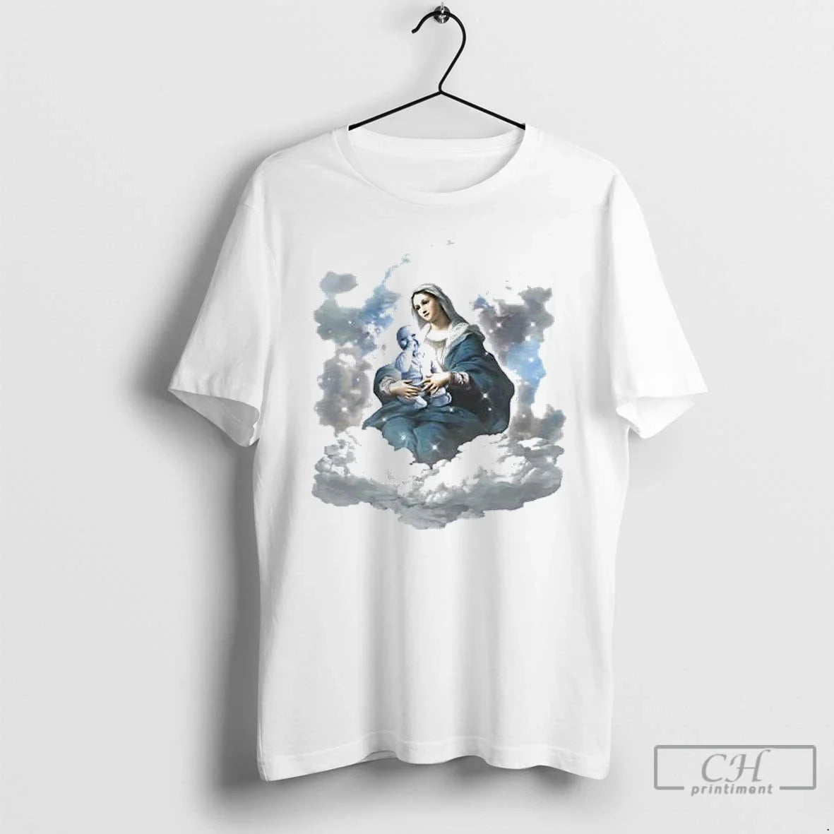 Classic Blessed Virgin Mary Holding Ai Baby T-Shirts, Hoodie, Sweatshirt - T-Shirt, Sweatshirt, Hoodie