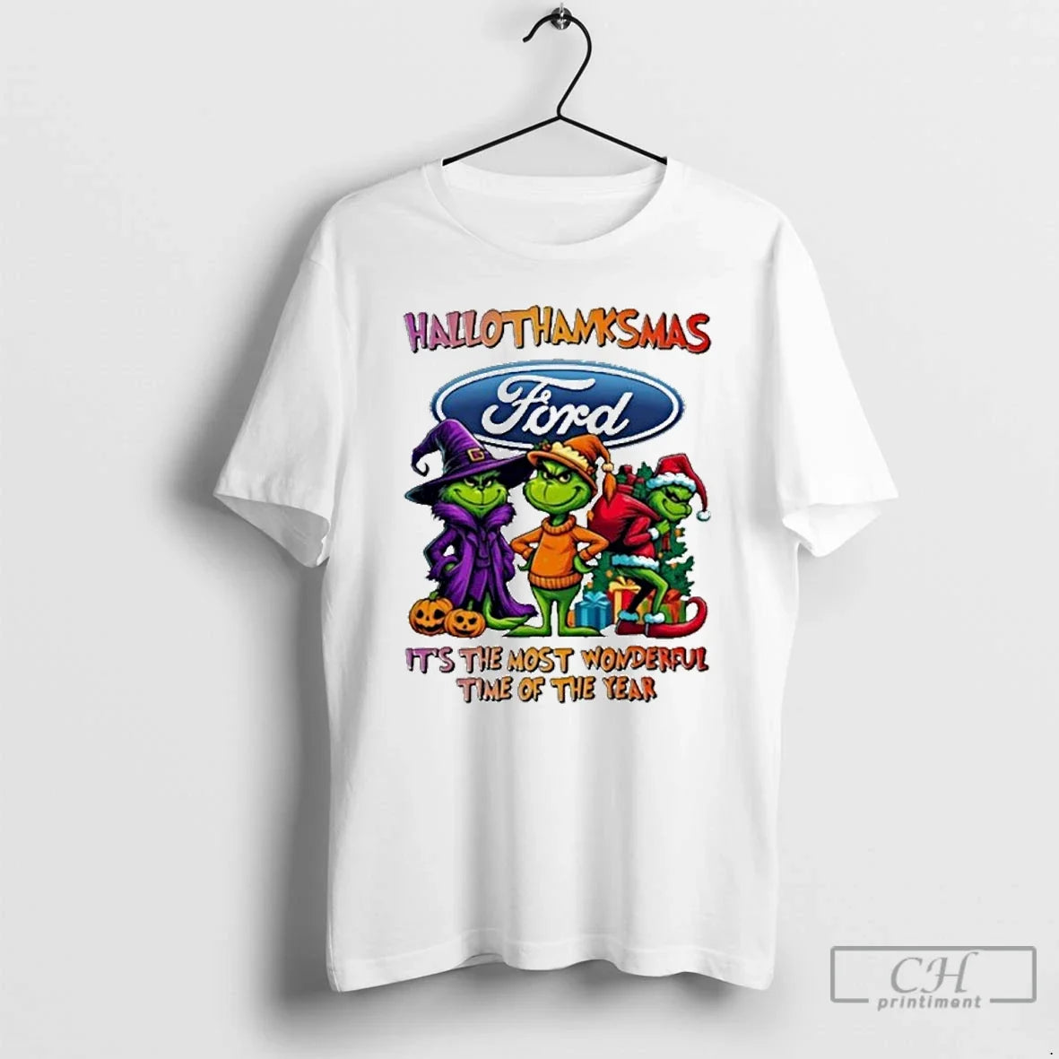 Classic Grinch Ford Motor Logo Hallothanksmas Most Time Year T-Shirts, Hoodie, Sweatshirt - T-Shirt, Sweatshirt, Hoodie