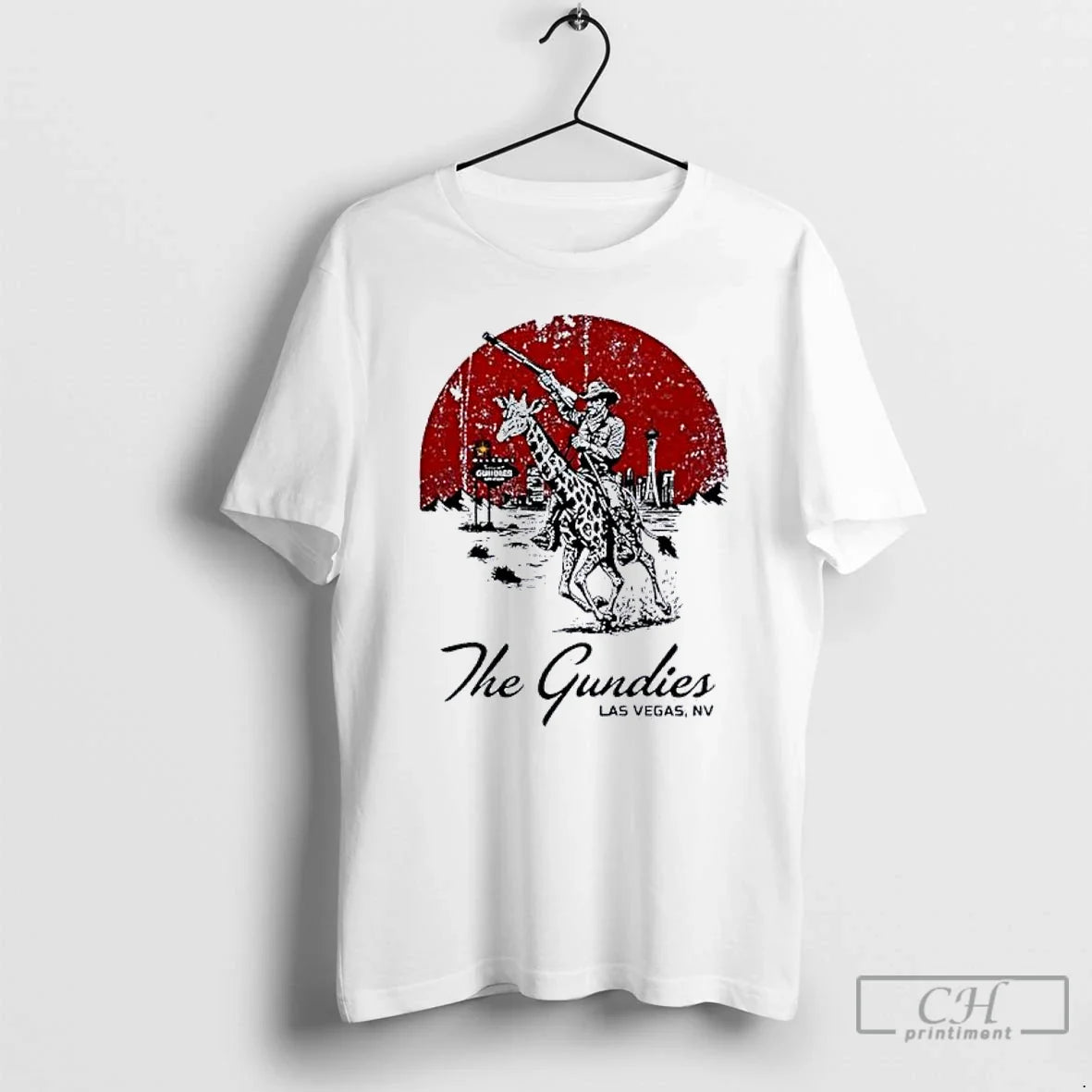 Classic Gundies Las Vegas Cowboy Riding Giraffe T-Shirts, Hoodie, Sweatshirt - T-Shirt, Sweatshirt, Hoodie
