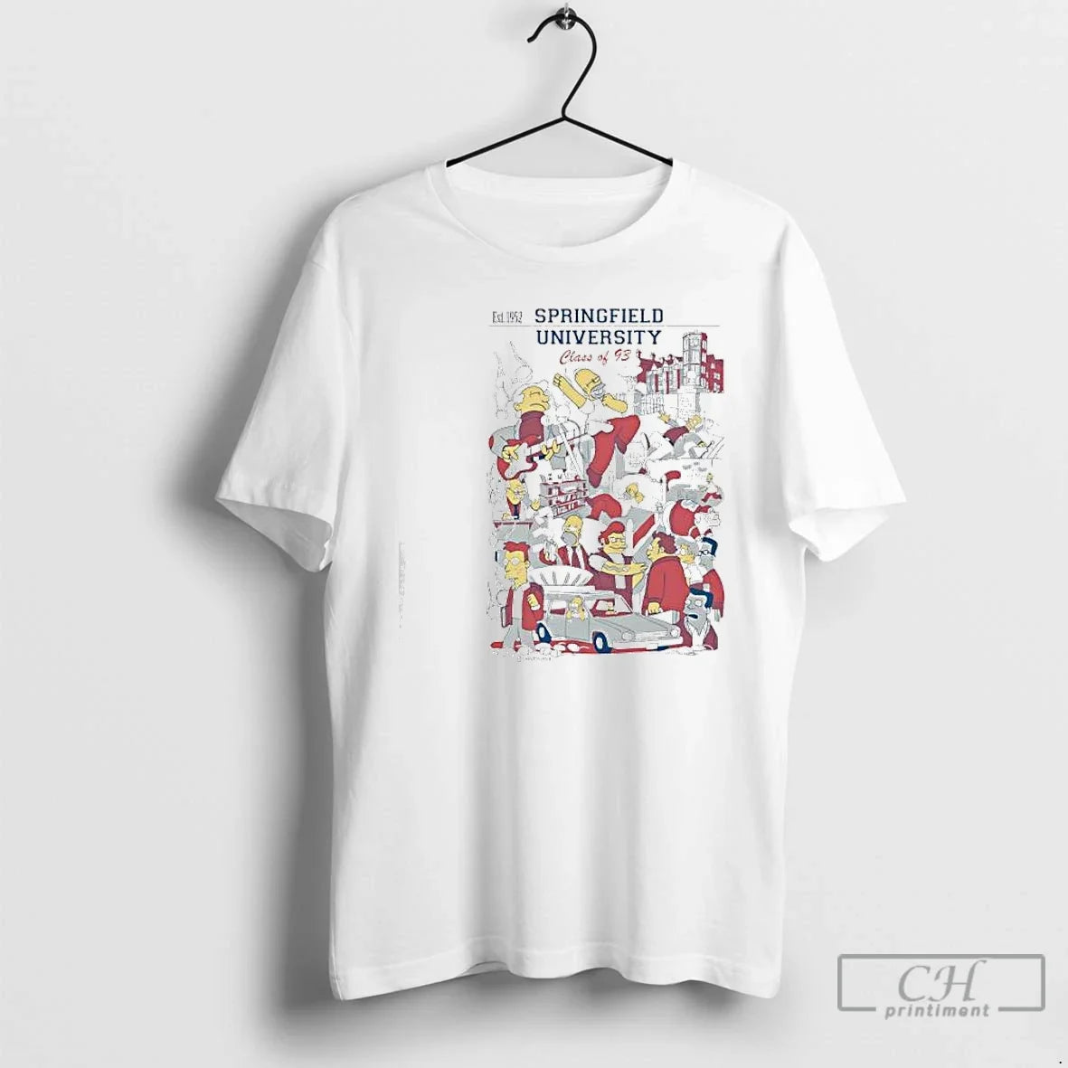 Classic Simpsons Springfield University Class 93 Homer Goes College T-Shirts, Hoodie, Sweatshirt - T-Shirt, Sweatshirt, Hoodie