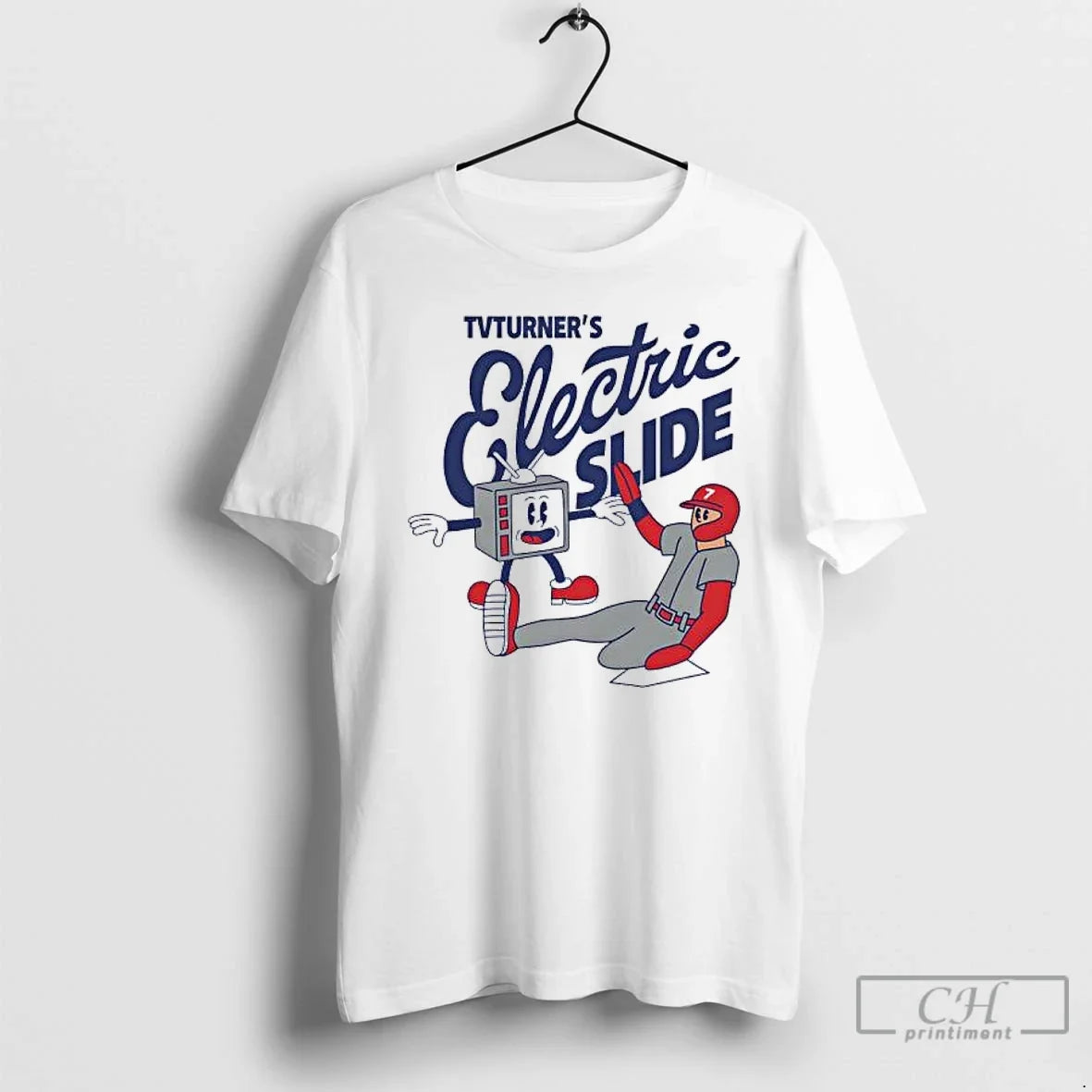 Classic Trea Turner Philadelphia Phillies Baseball Electric Silde Cartoon Funny T-Shirts, Hoodie, Sweatshirt - T-Shirt, Sweatshirt, Hoodie