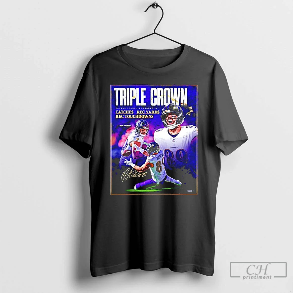 Classic Triple Crown Mark Andrews Baltimore Ravens 2025 Pro Bowl T-Shirts, Hoodie, Sweatshirt - T-Shirt, Sweatshirt, Hoodie