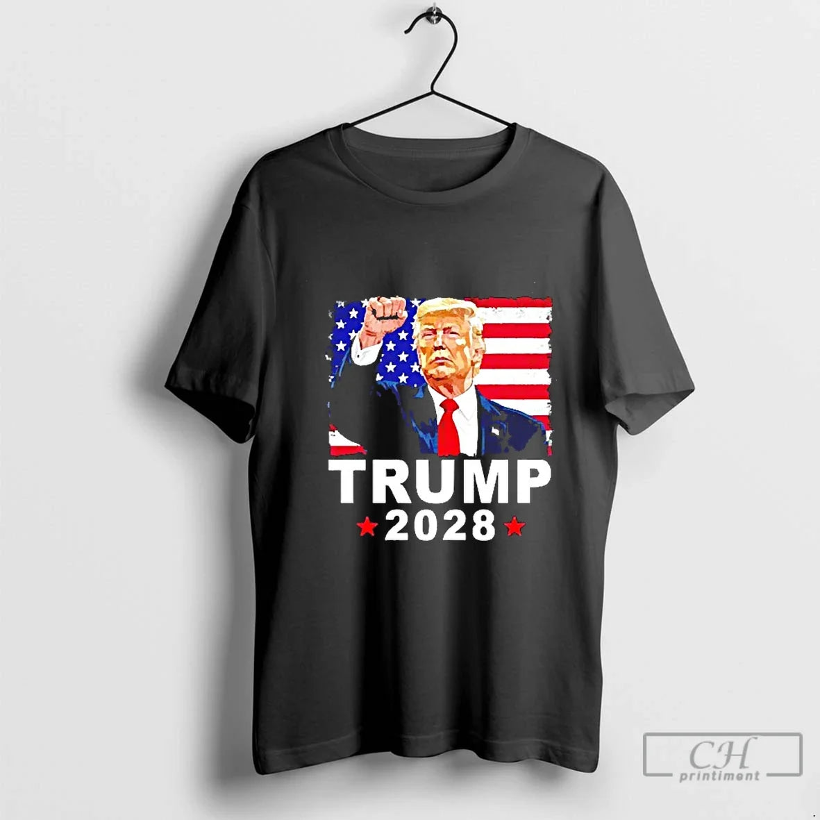 Classic Trump 2028 American Flag Blackshirt T-Shirts, Hoodie, Sweatshirt - T-Shirt, Sweatshirt, Hoodie