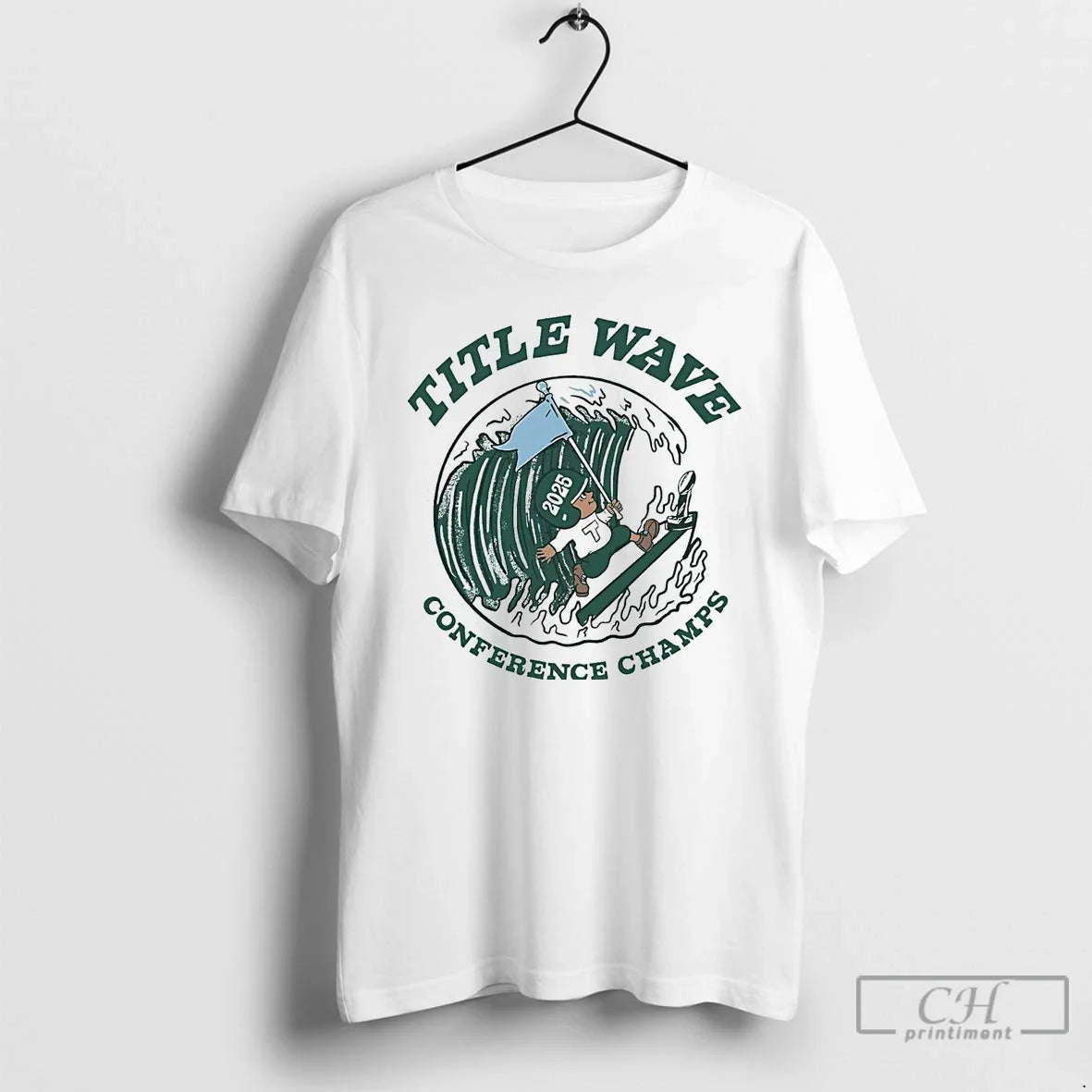 Classic Tulane Green Wave 2025 Title Wave Conference Champs T-Shirts, Hoodie, Sweatshirt - T-Shirt, Sweatshirt, Hoodie