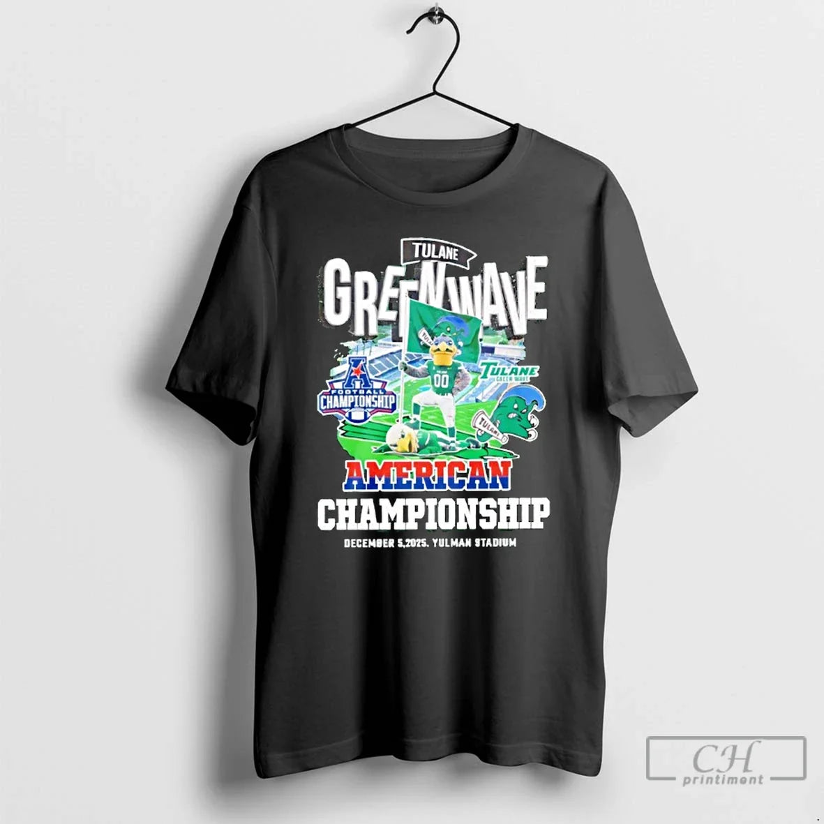 Classic Tulane Green Wave American Championship December 5 2025 T-Shirts, Hoodie, Sweatshirt - T-Shirt, Sweatshirt, Hoodie