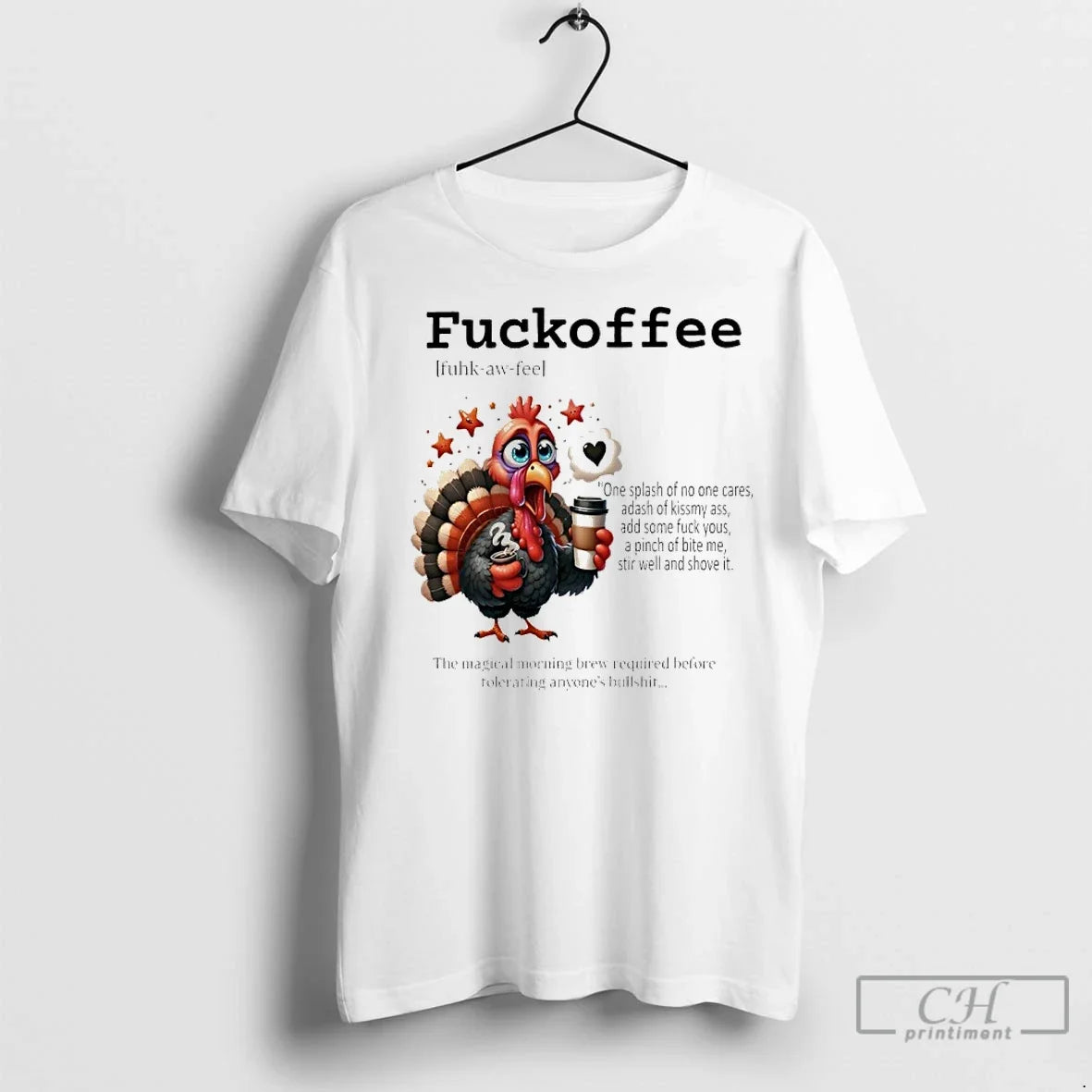 Classic Turkey Fuckoffee Magical Morning Brew Required Before Tolerating Anyones Bullshit T-Shirts, Hoodie, Sweatshirt - T-Shirt, Sweatshirt, Hoodie