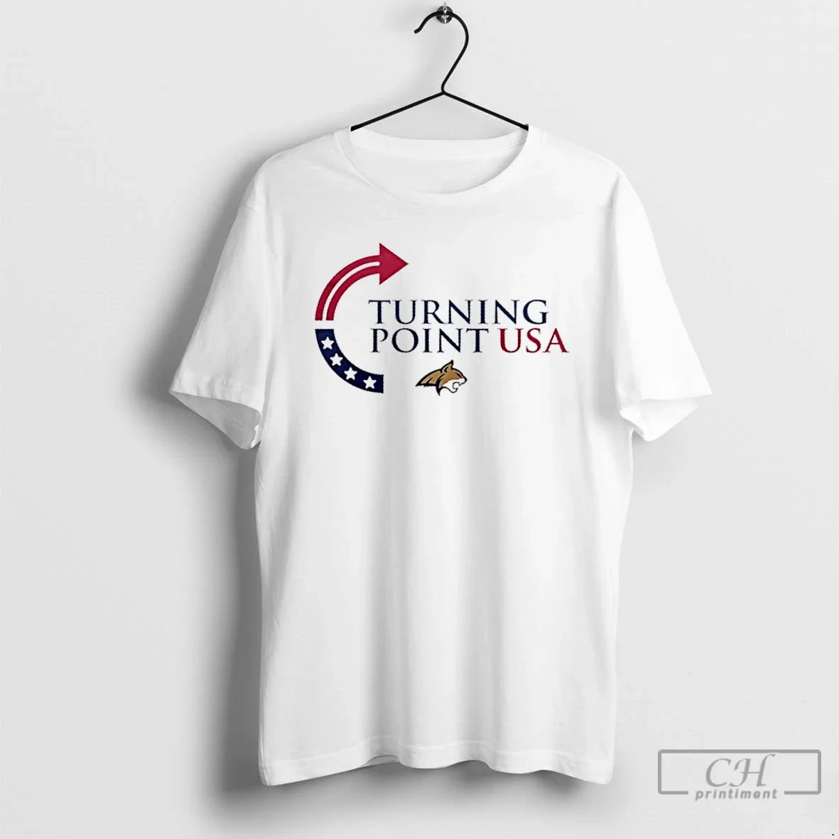 Classic Turning Point Usa Charlie Kirk X Montana State Logo 2 Sided T-Shirts, Hoodie, Sweatshirt - T-Shirt, Sweatshirt, Hoodie