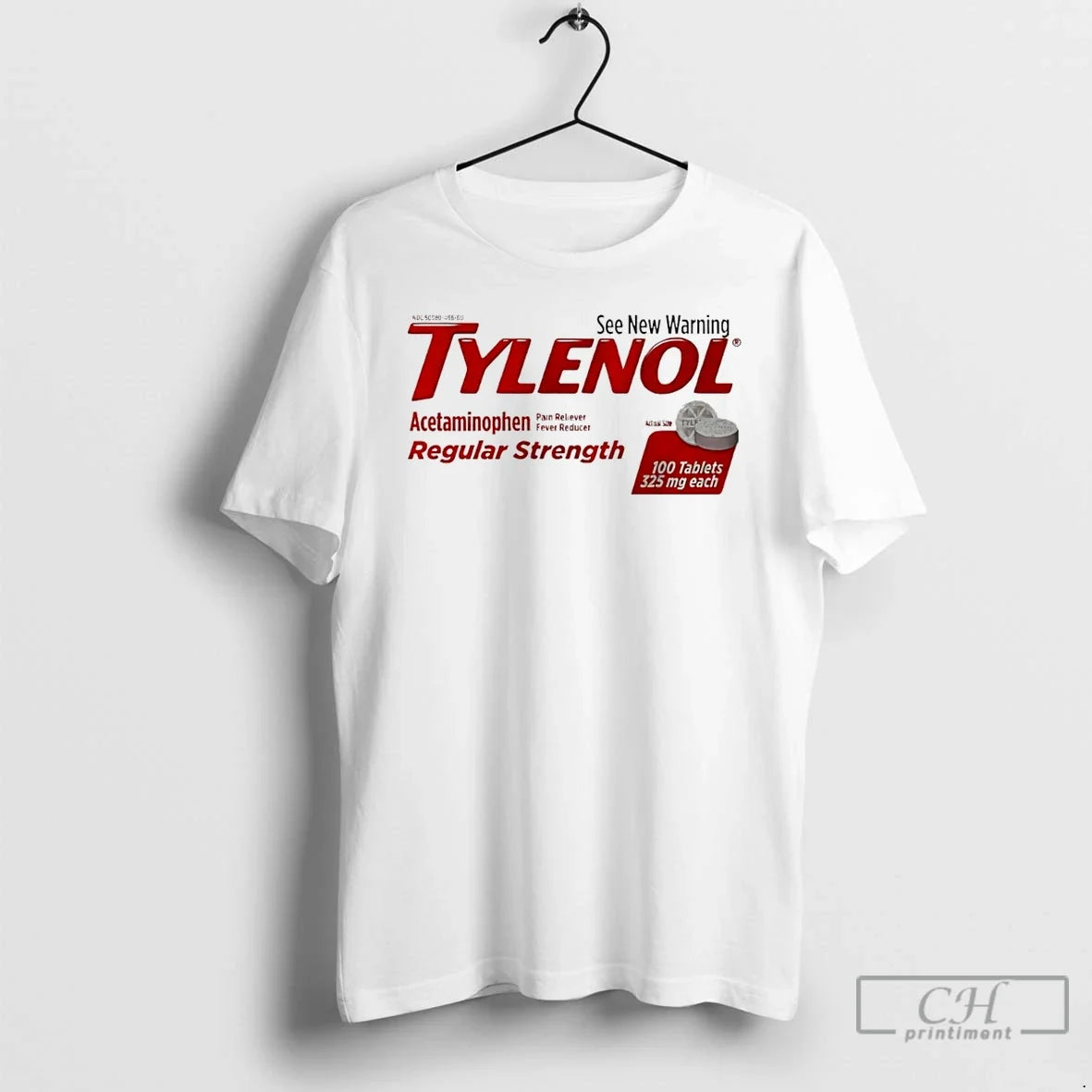 Classic Tylenol Regular Strength See New Warning T-Shirts, Hoodie, Sweatshirt - T-Shirt, Sweatshirt, Hoodie