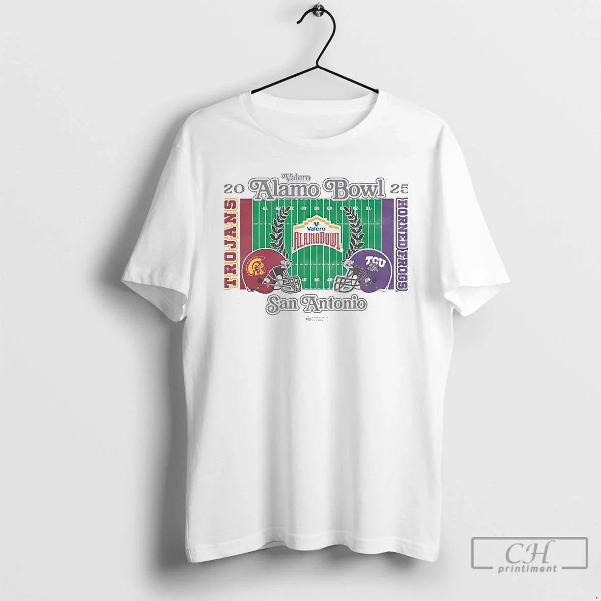 Classic Usc Trojans Vs Tcu Horned Frogs 2025 Valero Alamo Bowl Head Head T-Shirts, Hoodie, Sweatshirt - T-Shirt, Sweatshirt, Hoodie