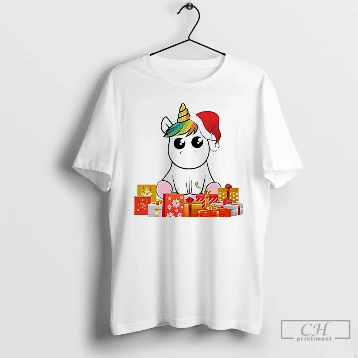 Classic Unicorn Santa Hat Box White T-Shirts, Hoodie, Sweatshirt - T-Shirt, Sweatshirt, Hoodie