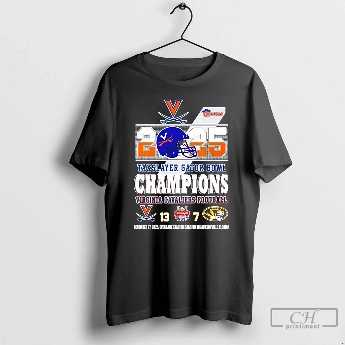 Classic Virginia Cavaliers 2025 Taxslayer Gator Bowl Champions Score Helmet T-Shirts, Hoodie, Sweatshirt - T-Shirt, Sweatshirt, Hoodie