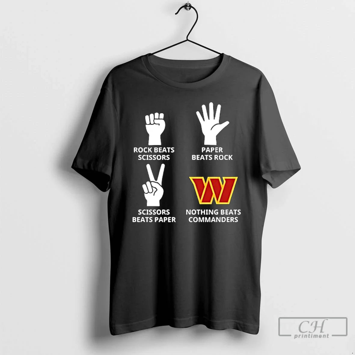 Classic Washington Commanders Nothing Beats Rock Beats Scissors Paper Beats Rock Scissors Beats Paper T-Shirts, Hoodie, Sweatshirt - T-Shirt, Sweatshirt, Hoodie