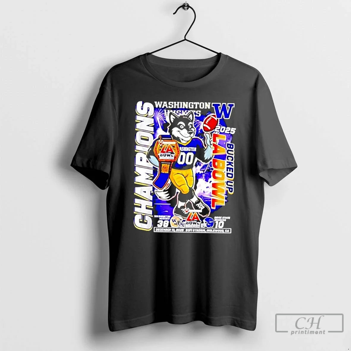 Classic Washington Huskies 2025 Bucked Up La Bowl Champions Mascot T-Shirts, Hoodie, Sweatshirt - T-Shirt, Sweatshirt, Hoodie