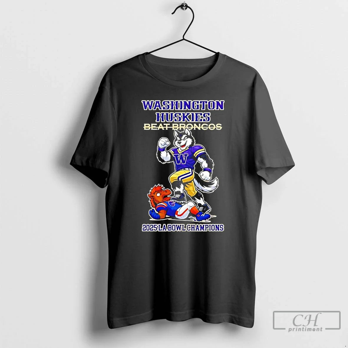 Classic Washington Huskies Ncaa 2025 La Bowl Champions Game Mascots T-Shirts, Hoodie, Sweatshirt - T-Shirt, Sweatshirt, Hoodie