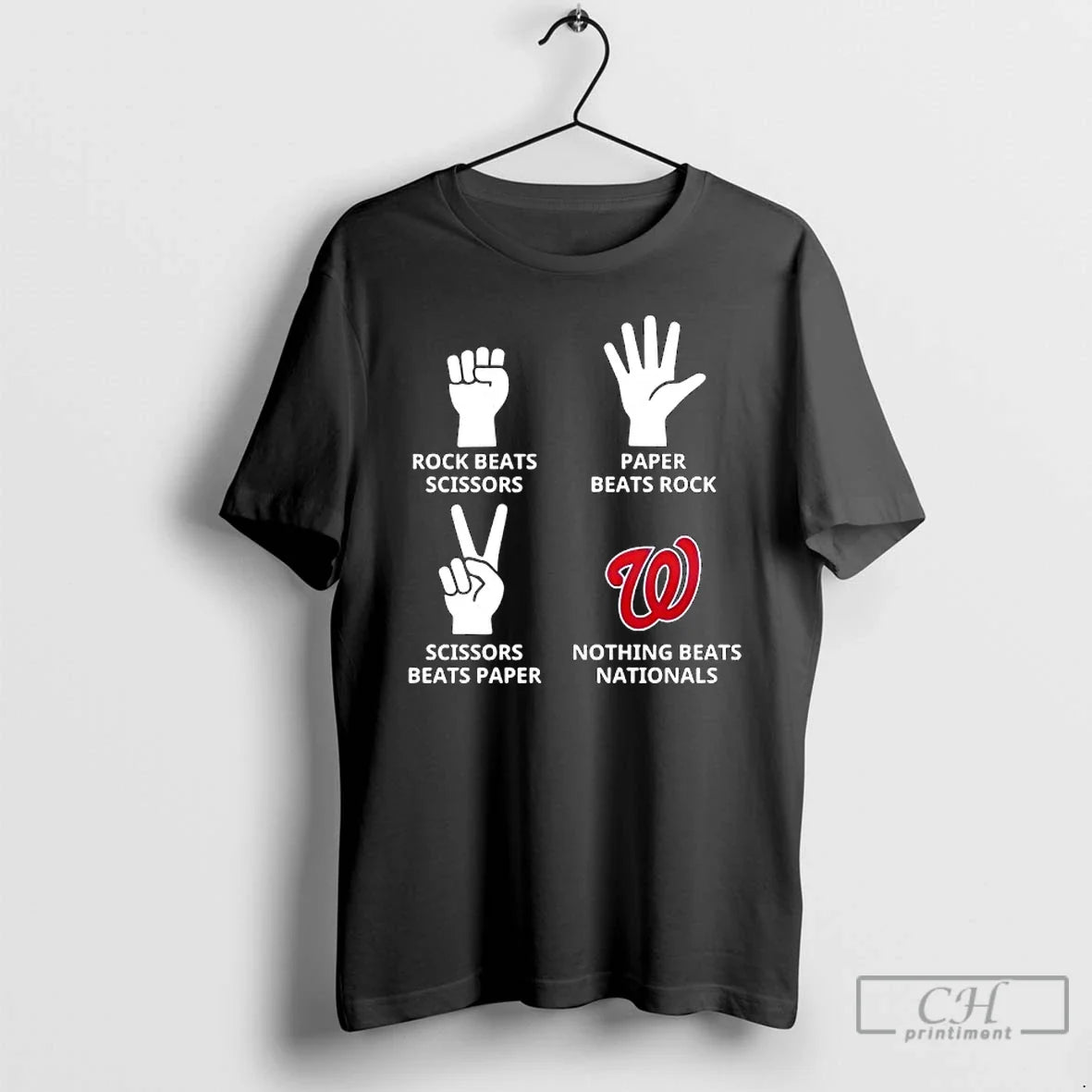 Classic Washington Nationals Nothing Beats Rock Beats Scissors Paper Beats Rock Scissors Beats Paper T-Shirts, Hoodie, Sweatshirt - T-Shirt, Sweatshirt, Hoodie