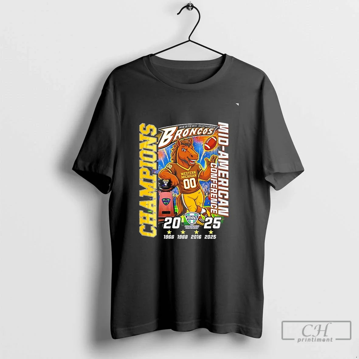 Classic Western Michigan Broncos 2025 3 Time Mac Champions Chriast T-Shirts, Hoodie, Sweatshirt - T-Shirt, Sweatshirt, Hoodie
