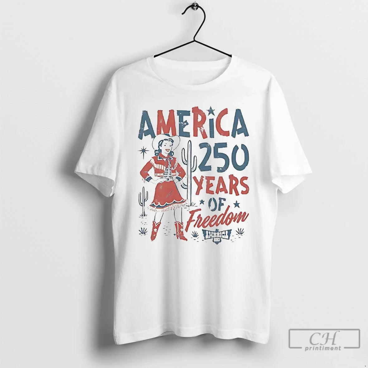 Classic Western Cowgirl America 250 Years Freedom T-Shirts, Hoodie, Sweatshirt - T-Shirt, Sweatshirt, Hoodie
