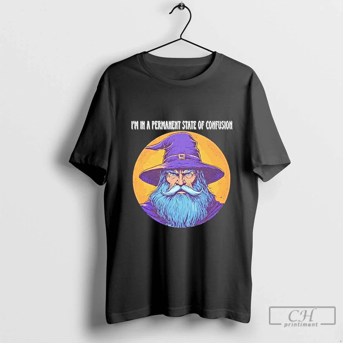 Classic Wizard Im Permanent State Confusion Blackshirt T-Shirts, Hoodie, Sweatshirt - T-Shirt, Sweatshirt, Hoodie