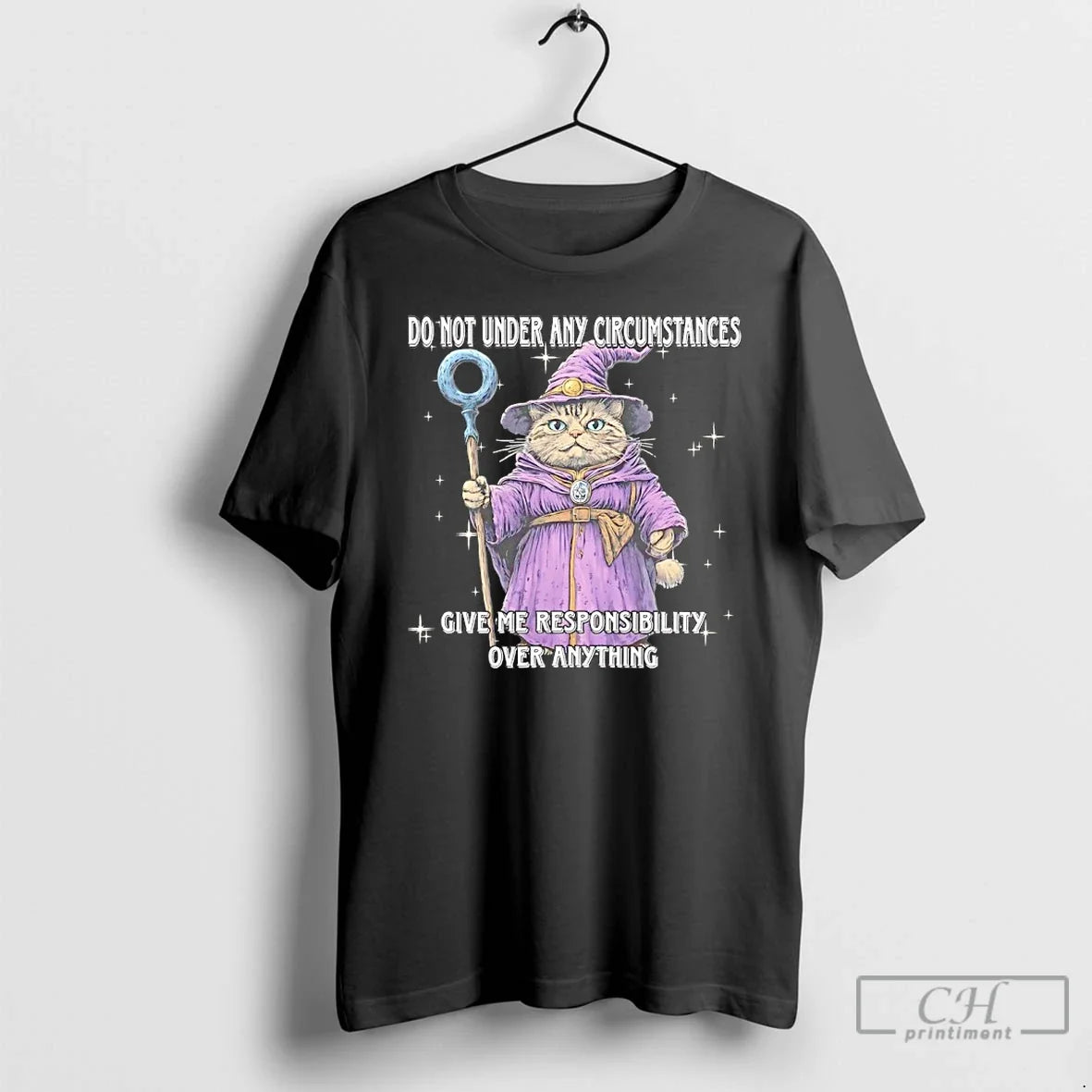 Classic Wizard Cat Do Not Under Any Circumstances Give Me Responsibility Over Anything T-Shirts, Hoodie, Sweatshirt - T-Shirt, Sweatshirt, Hoodie