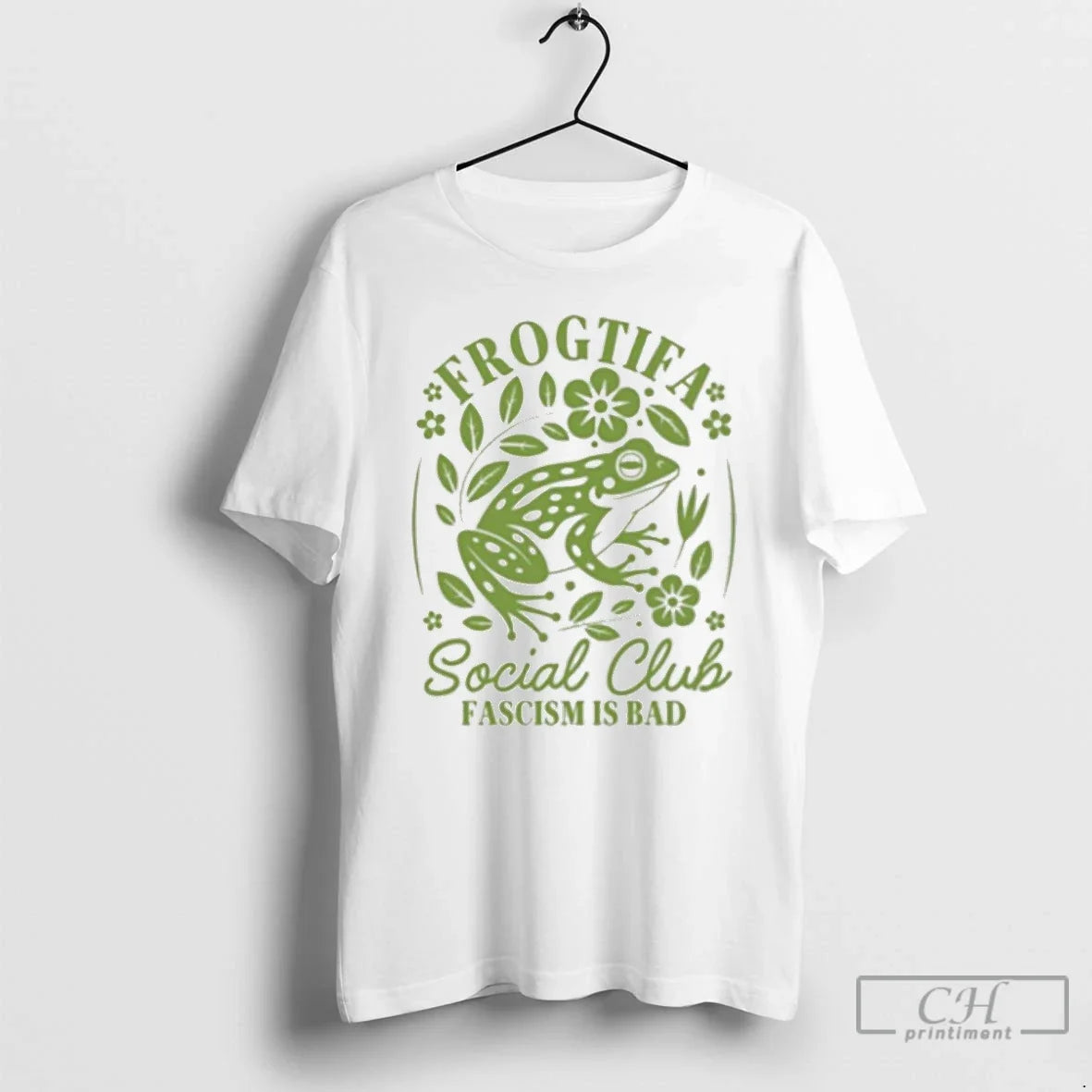 Classic Frogtifa Social Club Fascism Is Bad Floral Frog Anti Ice T-Shirts, Hoodie, Sweatshirt - T-Shirt, Sweatshirt, Hoodie