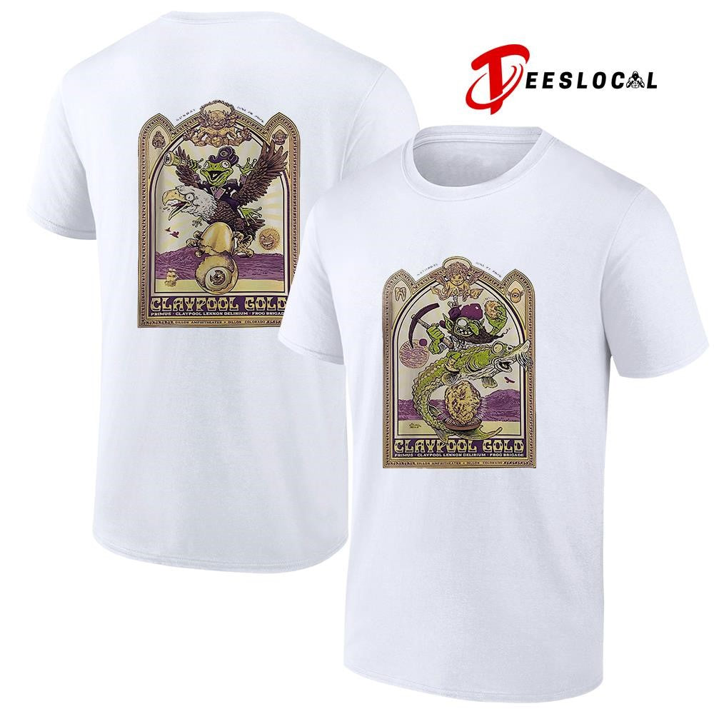 Claypool Gold Primus Claypool Lennon Delirium and Frog Brigade Dillon Colorado graphic shirt - T-Shirt, Sweatshirt, Hoodie