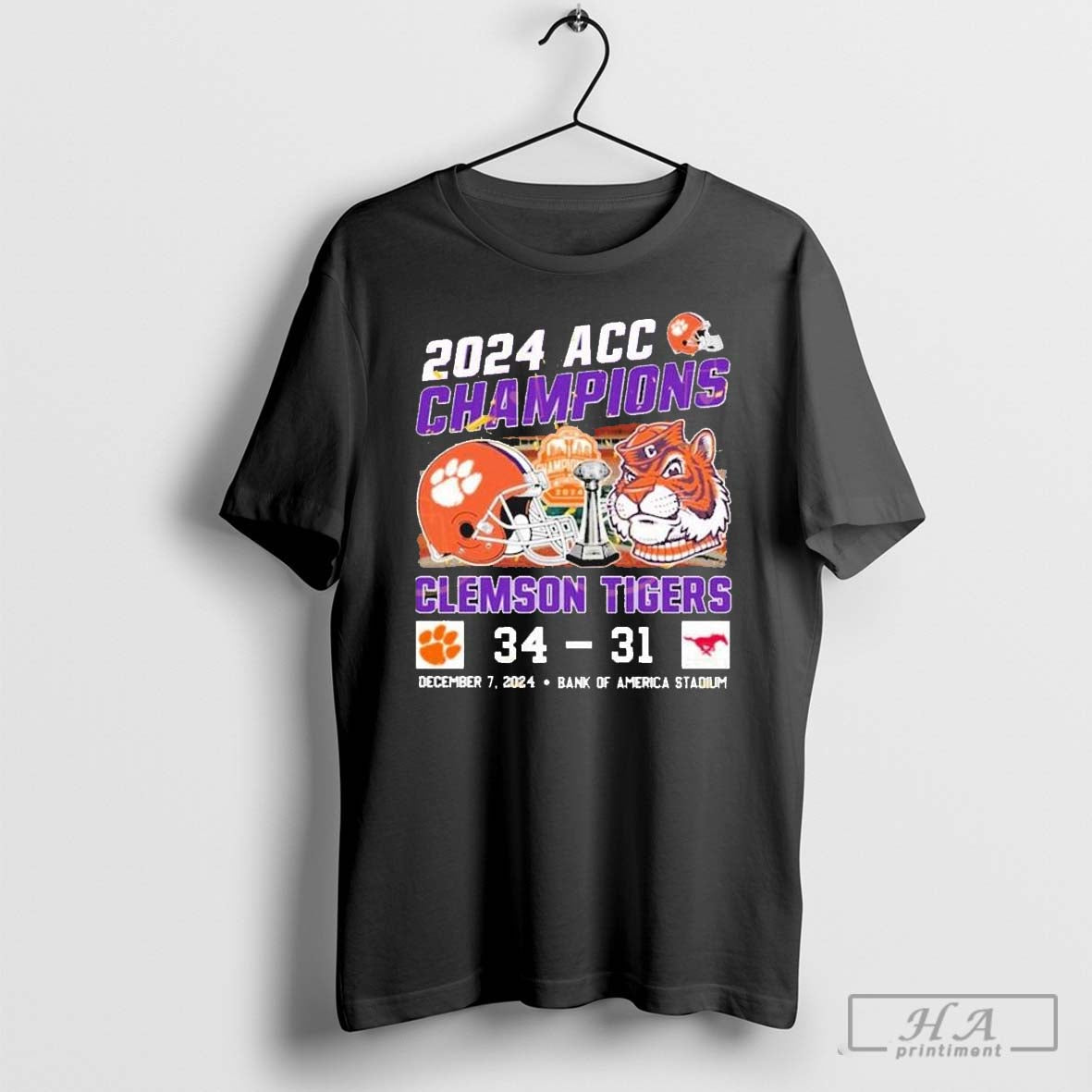 Clemson Tigers 2024 Acc Champions Bank America Stadium T-Shirts, Hoodie, Sweatshirt - T-Shirt, Sweatshirt, Hoodie