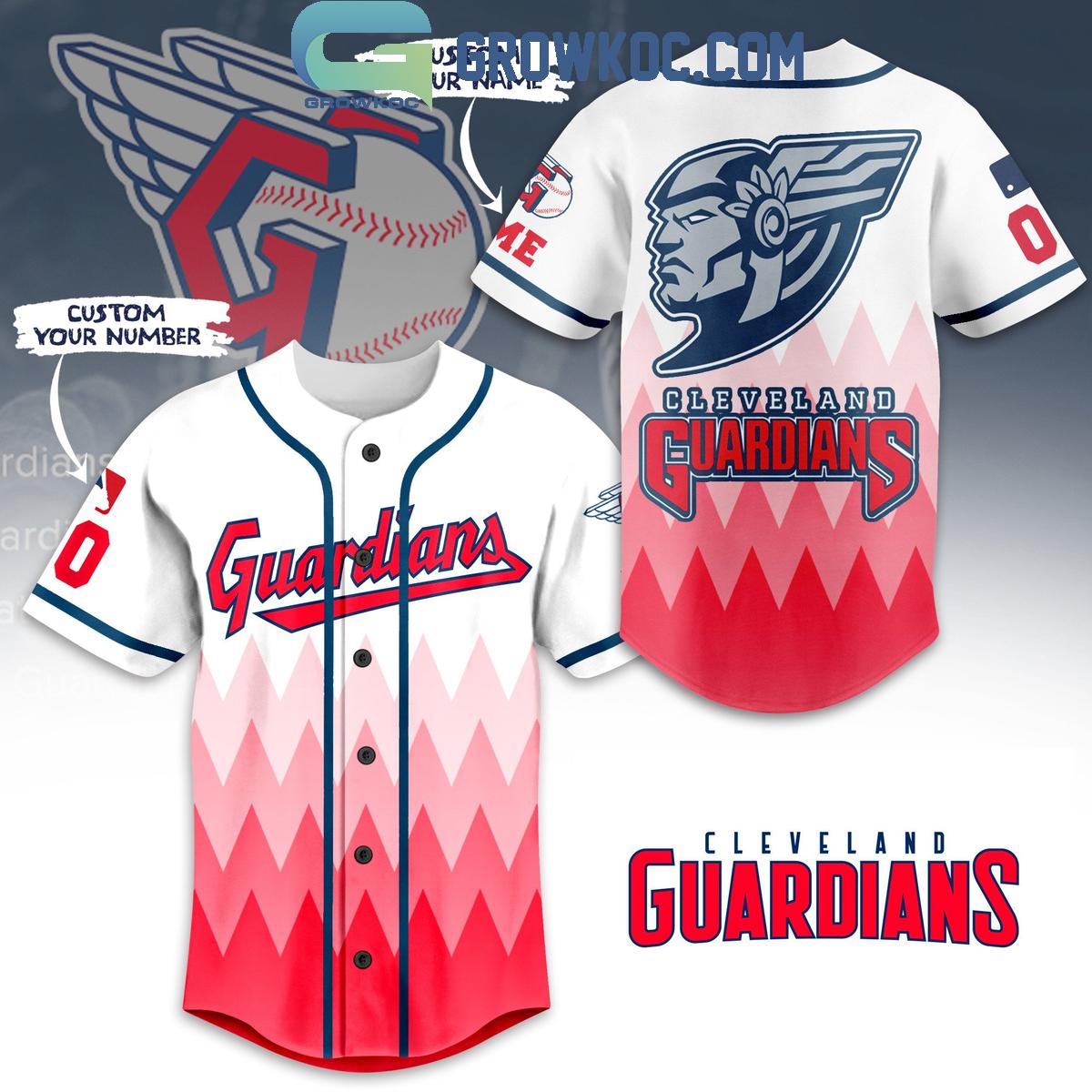 Cleveland Guardians Baseball Team Geometric Personalized Baseball Jersey Unisex T-shirt, Sweatshirt, Hoodie, Long Sleeve Tee - T-Shirt, Sweatshirt, Hoodie