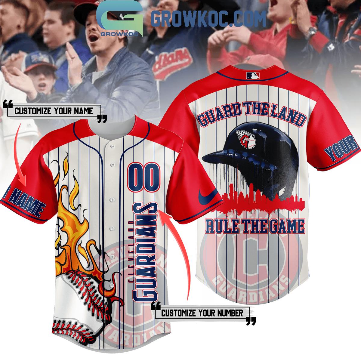 Cleveland Guardians Guard The Land Rule The Game Baseball Jersey Unisex T-shirt, Sweatshirt, Hoodie, Long Sleeve Tee - T-Shirt, Sweatshirt, Hoodie