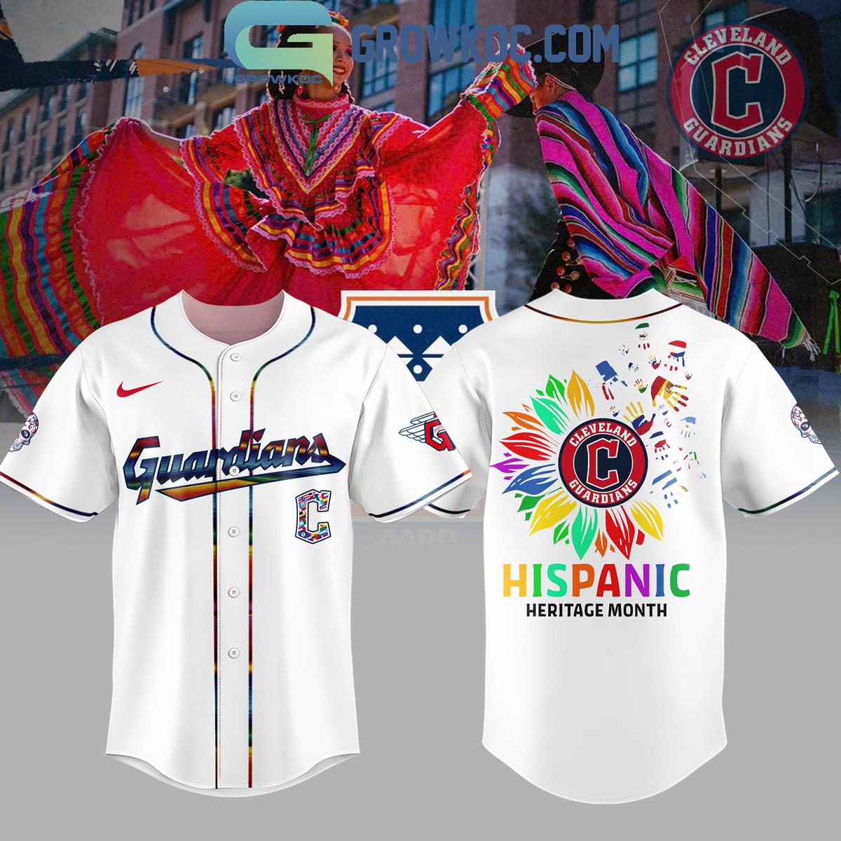 Cleveland Guardians Hispanic Heritage Month 2024 Baseball Jersey Unisex T-shirt, Sweatshirt, Hoodie, Long Sleeve Tee - T-Shirt, Sweatshirt, Hoodie