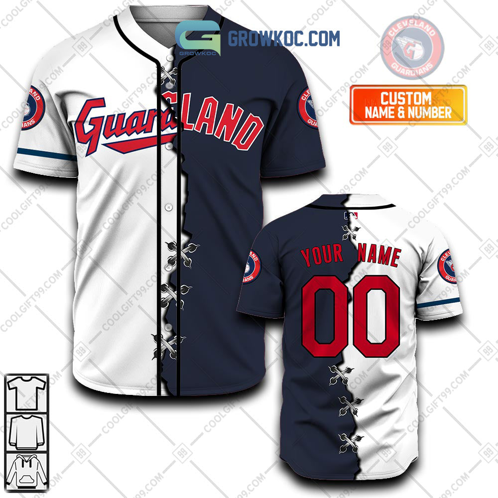 Cleveland Guardians MLB Personalized Mix Baseball Jersey Unisex T-shirt, Sweatshirt, Hoodie, Long Sleeve Tee - T-Shirt, Sweatshirt, Hoodie