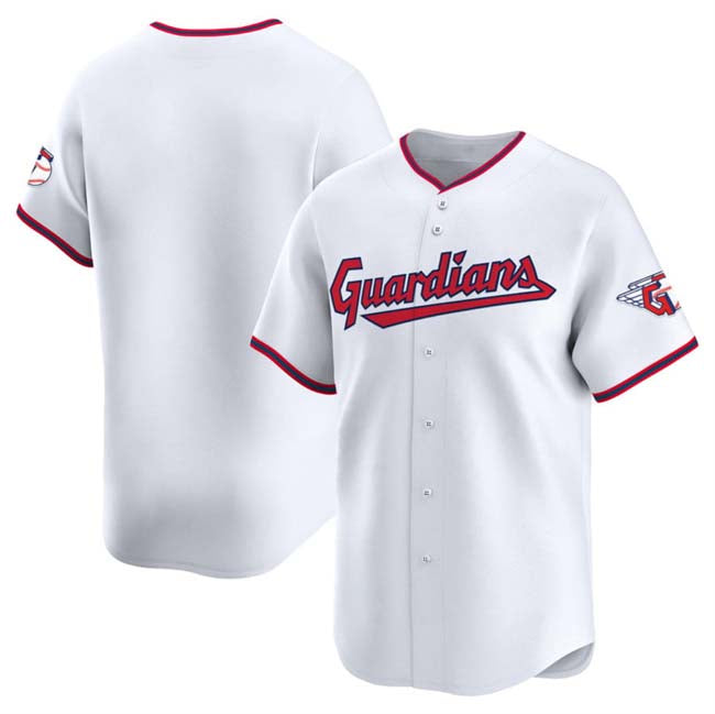 Cleveland Guardians Blank White Home Limited Stitched Baseball Jersey baseball jersey product view 1