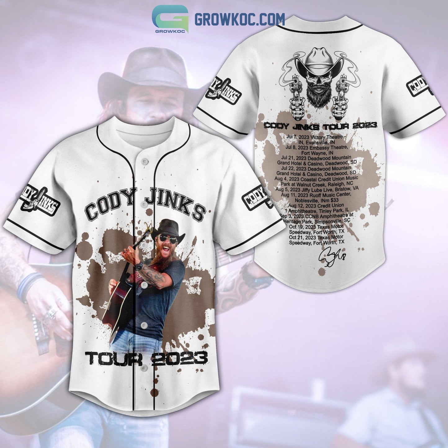 Cody Jinks Tour 2023 Baseball Jersey Unisex T-shirt, Sweatshirt, Hoodie, Long Sleeve Tee - T-Shirt, Sweatshirt, Hoodie