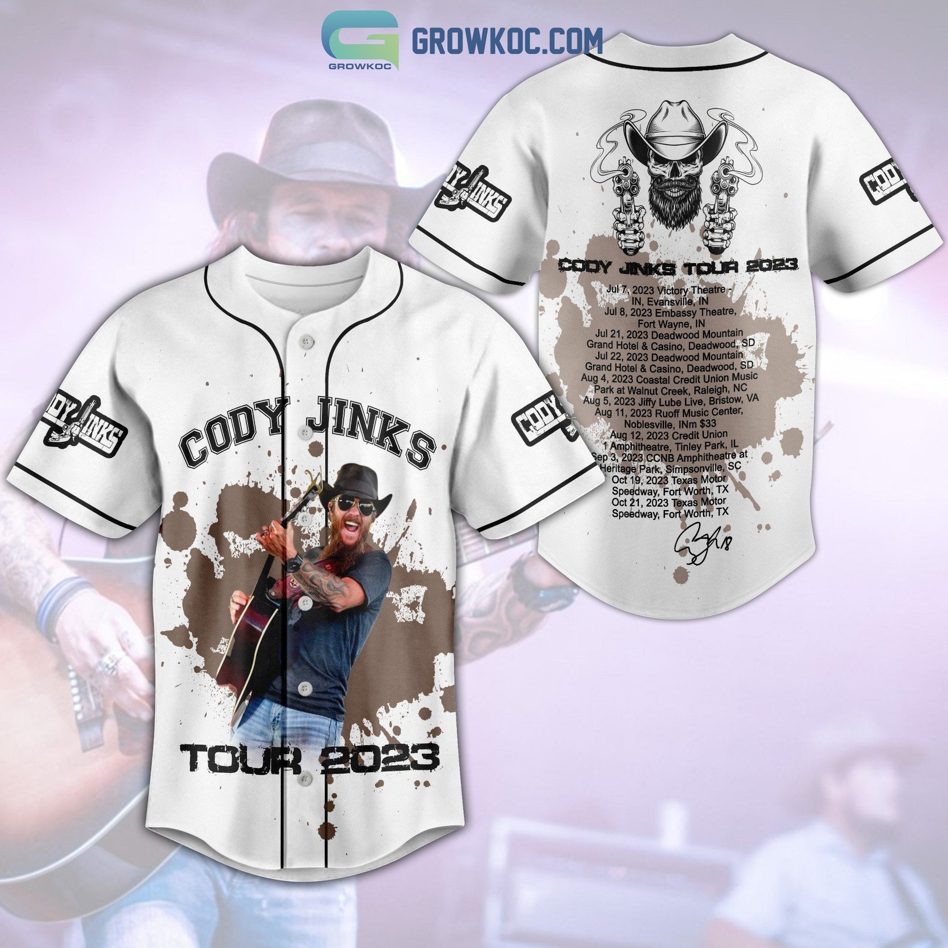 Cody Jinks Tour 2023 Baseball Jersey Unisex T-shirt, Sweatshirt, Hoodie, Long Sleeve Tee - T-Shirt, Sweatshirt, Hoodie