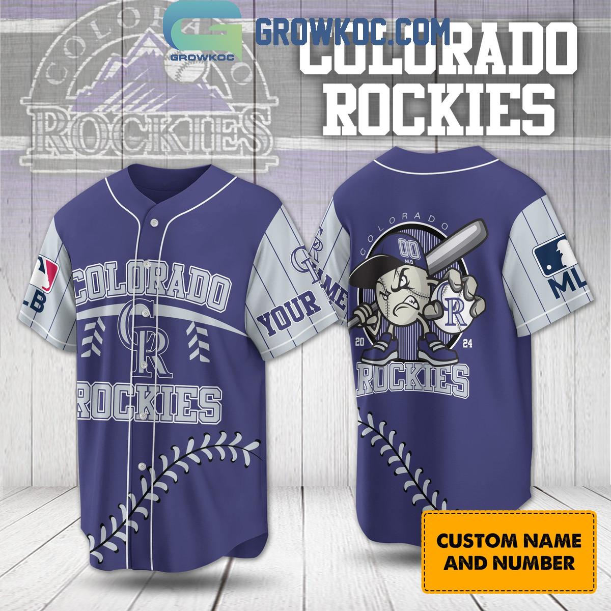 Colorado Rockies 2024 Baseball Fan Love Personalized Baseball Jersey Unisex T-shirt, Sweatshirt, Hoodie, Long Sleeve Tee - T-Shirt, Sweatshirt, Hoodie